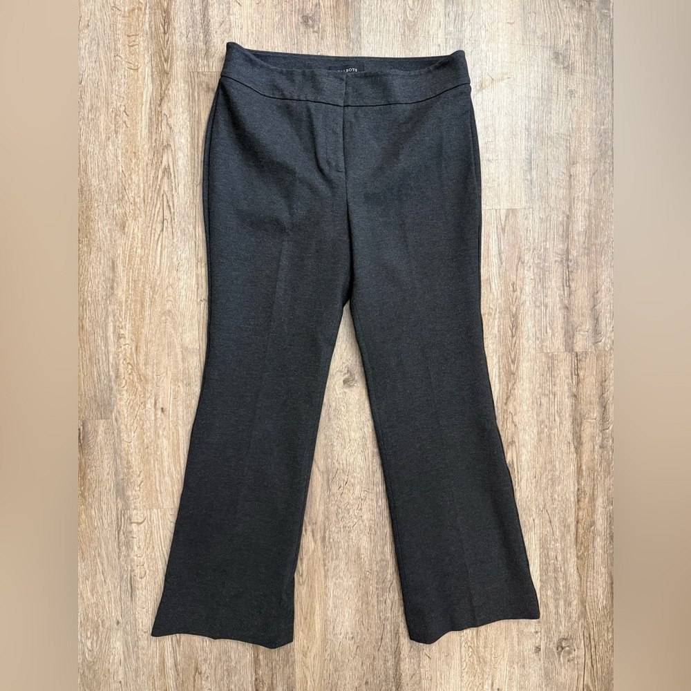 Talbots • Charcoal Gray Ponte Bootcut Trouser Pants